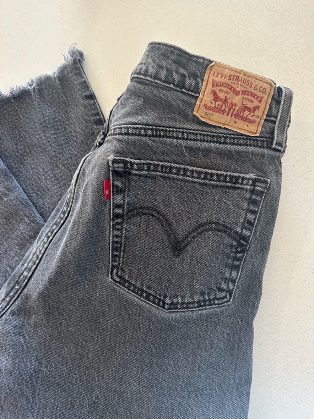 Levi's Women's High-Rise Faded Black Jeans